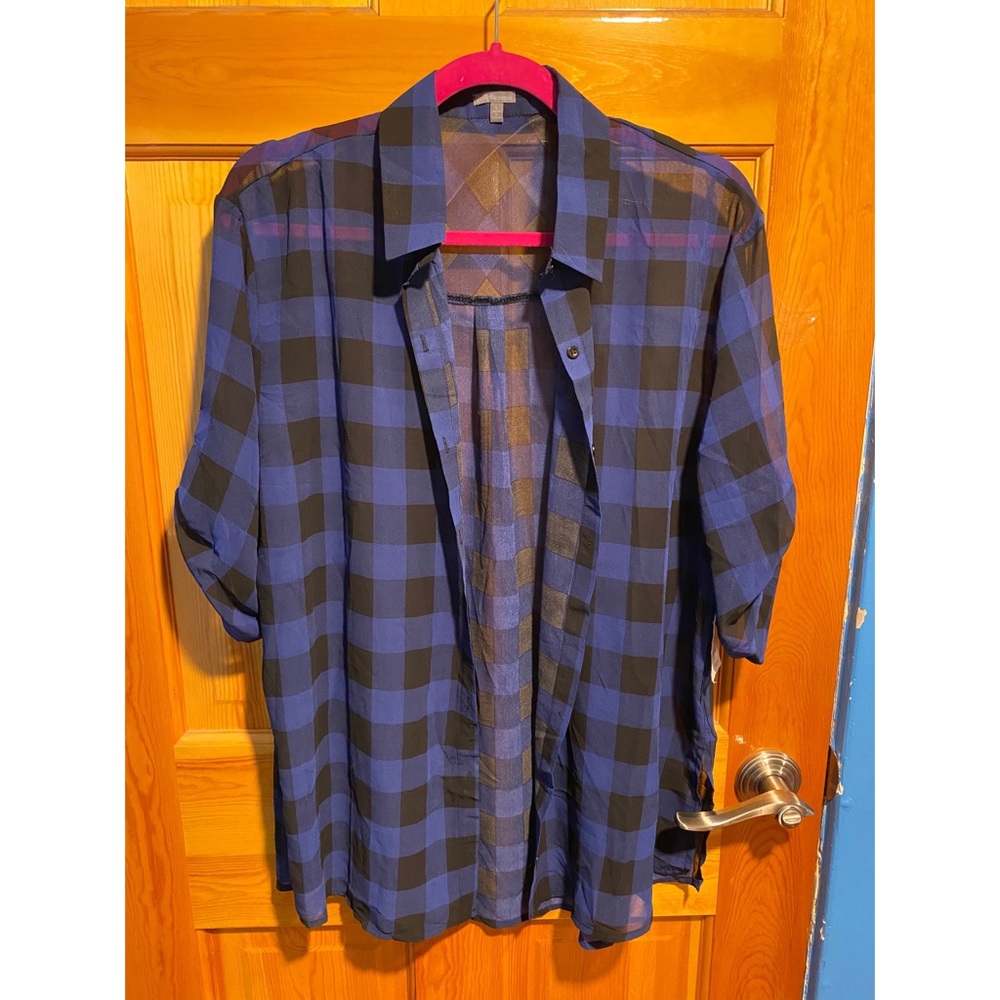 “Charlotte Russe” Checkered Button Down